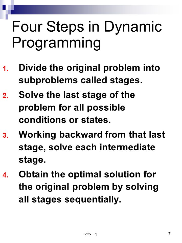 dynamic programming homework problem